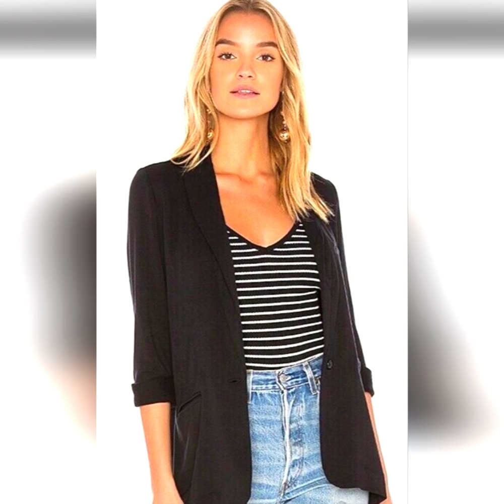 Joie  black soft  Blazer Jacket Size Large.